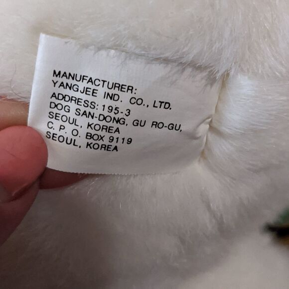 💜5/$25 Super soft bunny with rose bow tie - Picture 3 of 4